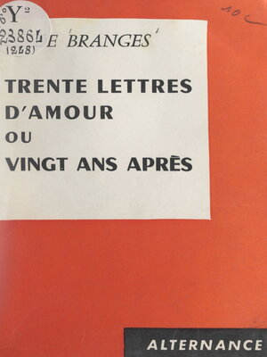 cover image of Trente lettres d'amour